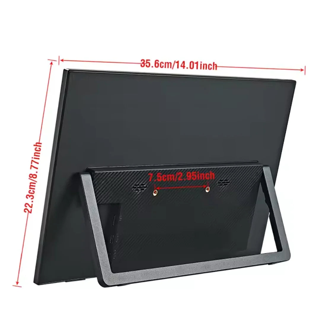 15.6 inch portable full hd monitor 1080p hdr 16:9 vesa mountable and 5v usb powered usb c / hdmi 15.6 inch portable full hd monitor 1080p hdr 16:9 vesa mountable and 5v usb powered usb c / hdmi