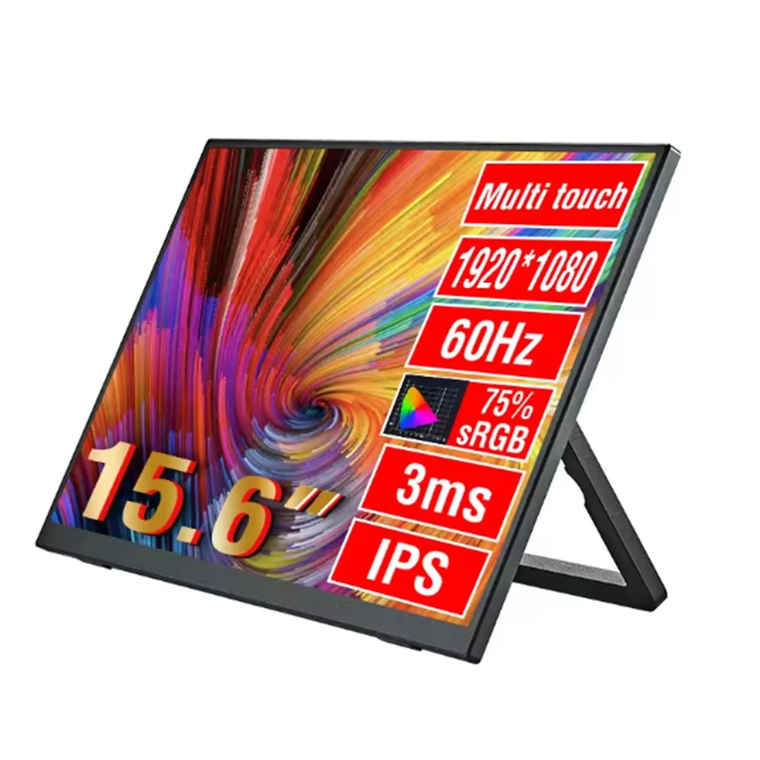 15.6 inch portable full hd monitor 1080p hdr 16:9 vesa mountable and 5v usb powered usb c / hdmi 15.6 inch portable full hd monitor 1080p hdr 16:9 vesa mountable and 5v usb powered usb c / hdmi