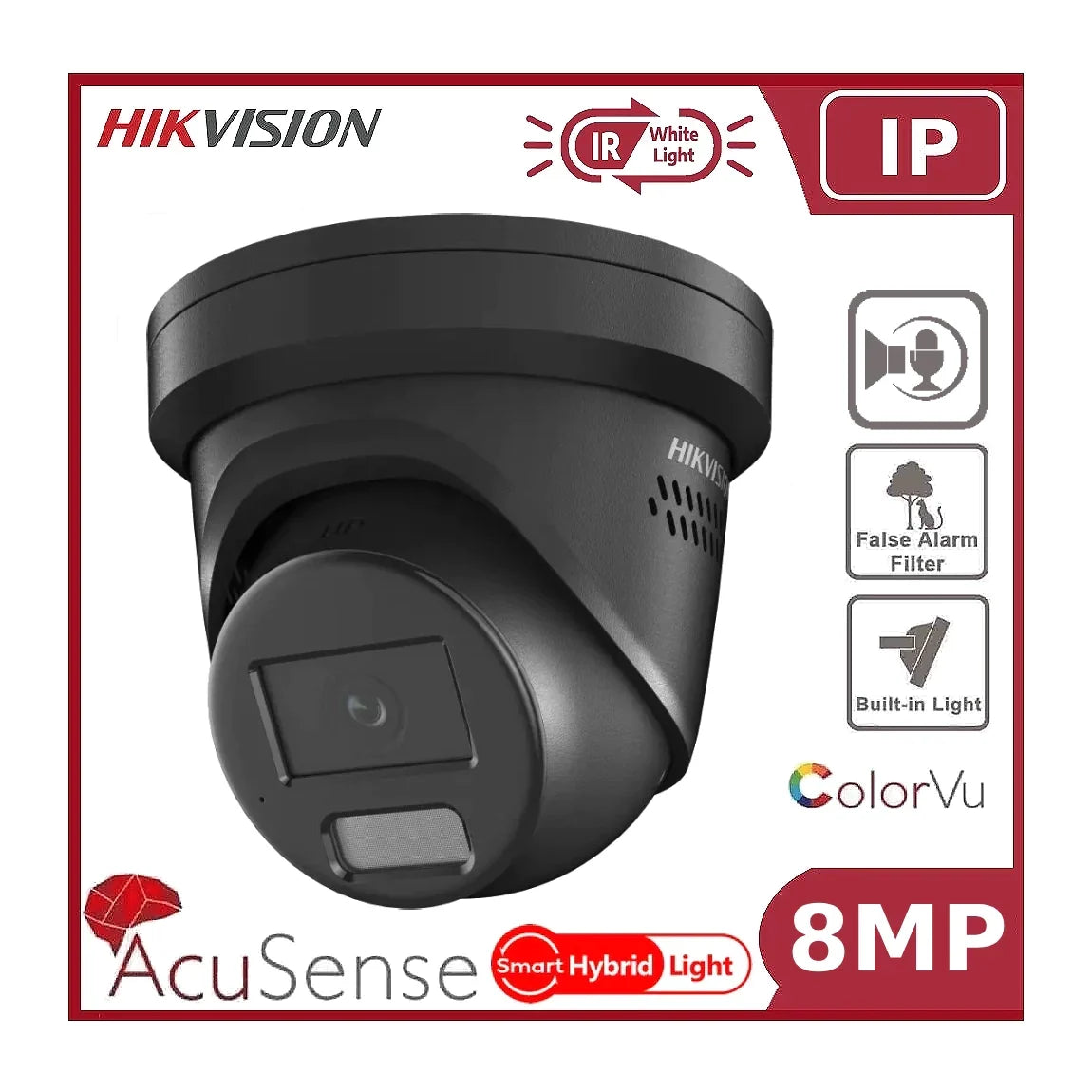 8mp hikvision ds 2cd2387g2h lisu/sl 4k smart hybrid colorvu and ir acusense turret camera, 2 way talk 2.8mm offer 8mp hikvision ds 2cd2387g2h lisu/sl 4k smart hybrid colorvu and ir acusense turret camera, 2 way talk 2.8mm offer