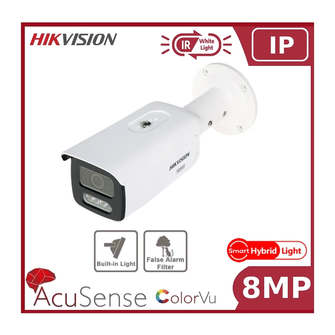 8mp hikvision ds 2cd2t87g2h li 4k smart hybrid colorvu and ir acusense bullet camera 8mp hikvision ds 2cd2t87g2h li 4k smart hybrid colorvu and ir acusense bullet camera