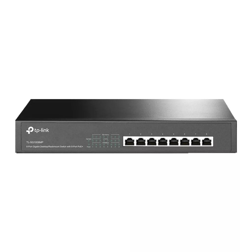 tp link tl sg1008mp 8 port gigabit desktop/rackmount switch (poe+) tp link tl sg1008mp 8 port gigabit desktop/rackmount switch (poe+)