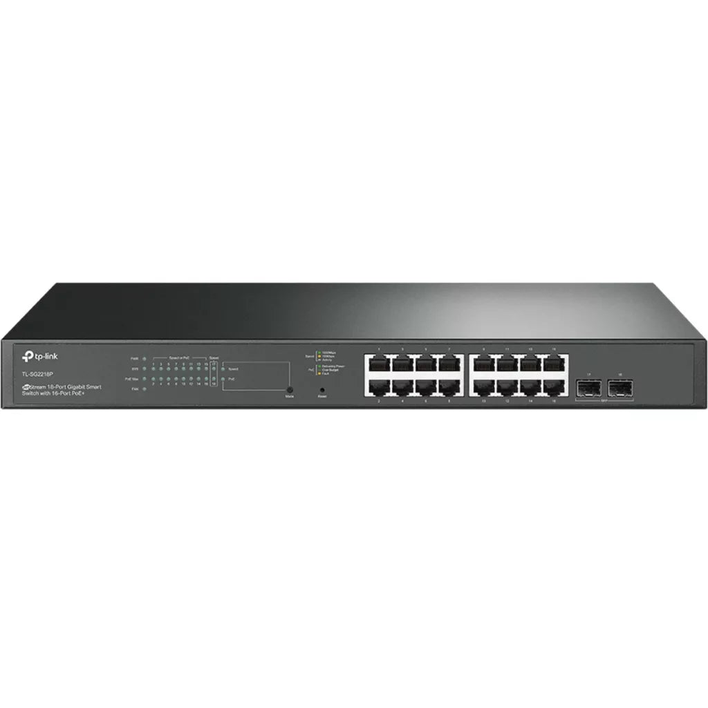 tp link tl sg2218p 18 port gigabit smart switch – 16 port poe+ for efficient power management tp link tl sg2218p 18 port gigabit smart switch – 16 port poe+ for efficient power management