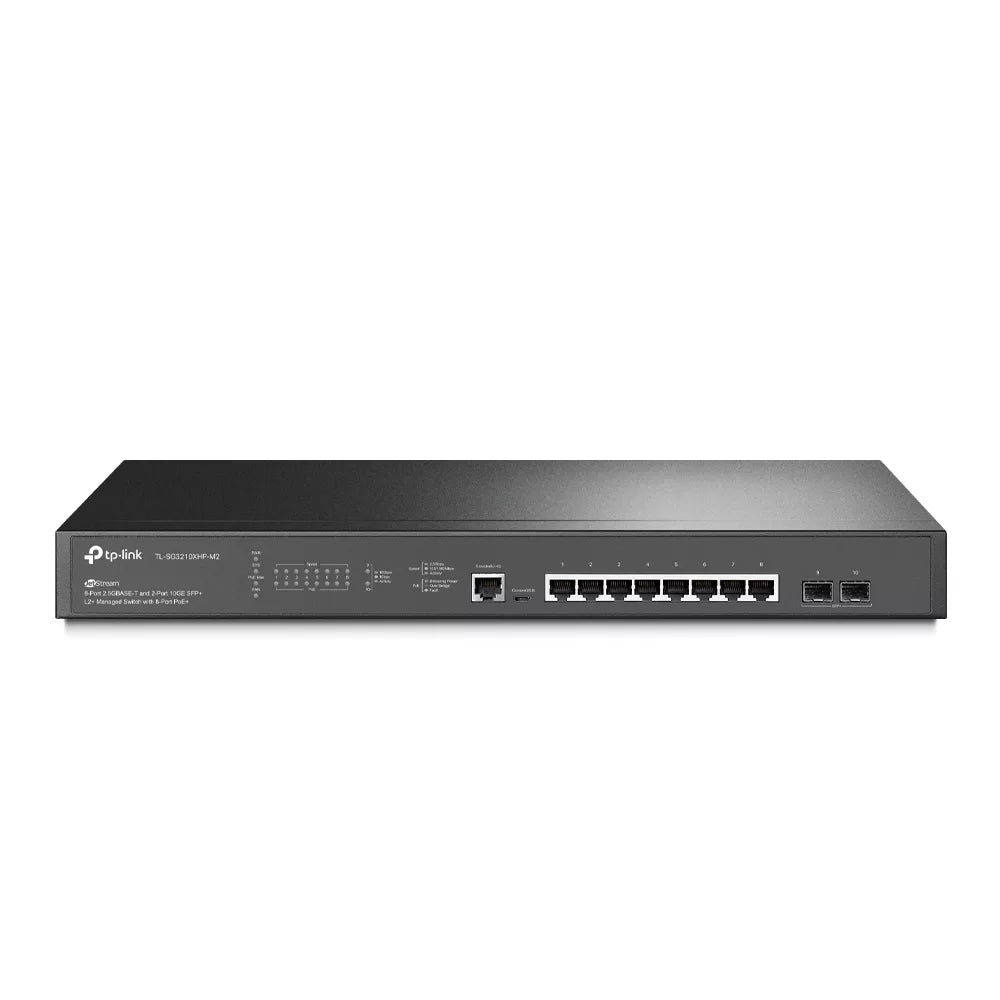 tp link sg3210xhp m2 omada 8 port 2.5gbase t and 2 port 10ge sfp+ l2+ managed switch power over ethernet tp link sg3210xhp m2 omada 8 port 2.5gbase t and 2 port 10ge sfp+ l2+ managed switch power over ethernet