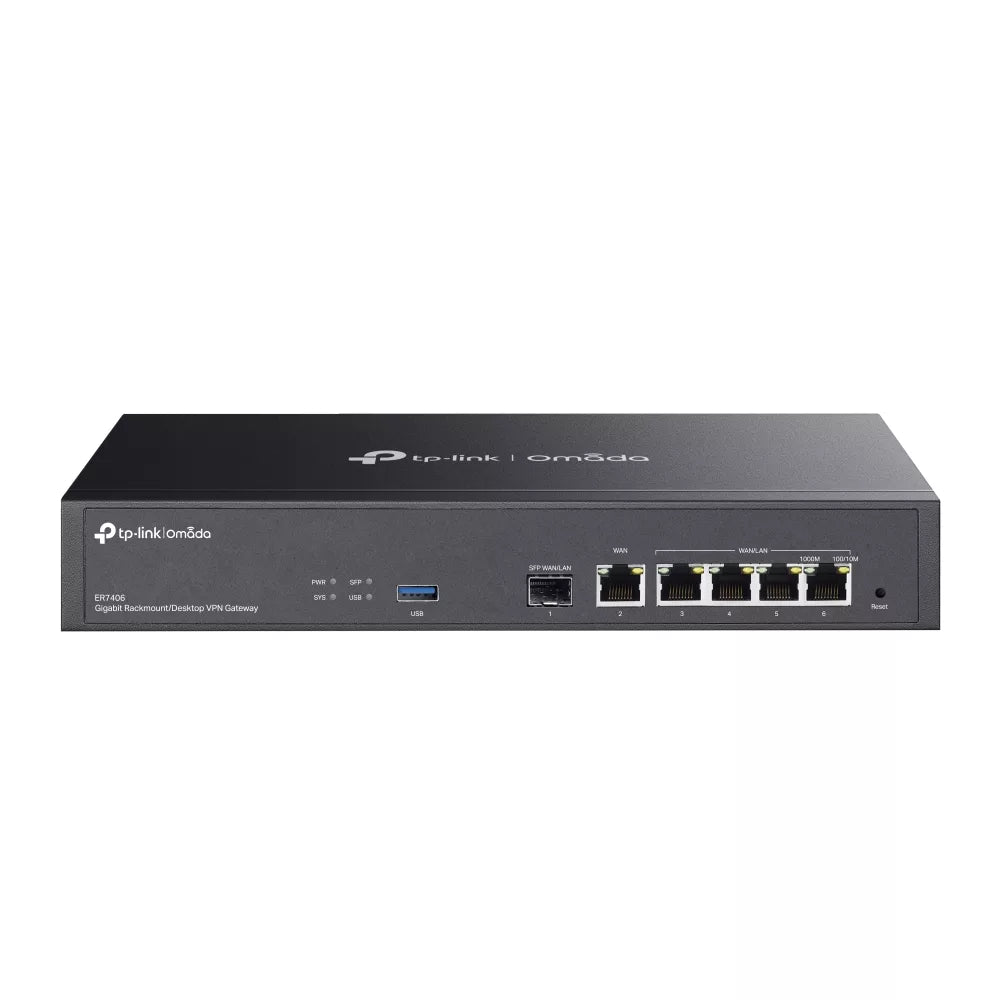 tp link er7406 omada gigabit rackmount/desktop vpn gateway tp link er7406 omada gigabit rackmount/desktop vpn gateway