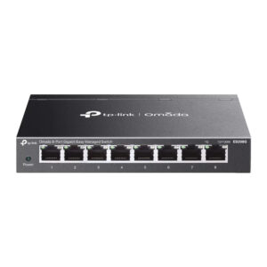 tp link es208g omada 8 port gigabit smart switch silent, cloud managed for business & home