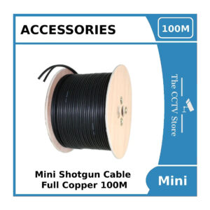 mini shotgun cable full copper rg59 2core cctv cable 100m