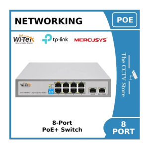 8-port-poe-switch-for-ip-cctv-cameras-wi-tek-mercusys-tp-link-minimum-poe-budget-60w-poe-up-to-250m