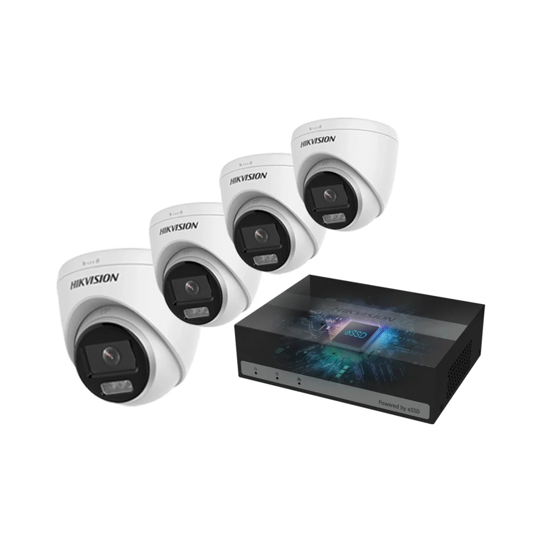 hikvision 8mp 4k colorvu cctv kit with 4 poc turret cameras, acusense edvr & 1tb ssd hikvision 8mp 4k colorvu cctv kit with 4 poc turret cameras, acusense edvr & 1tb ssd