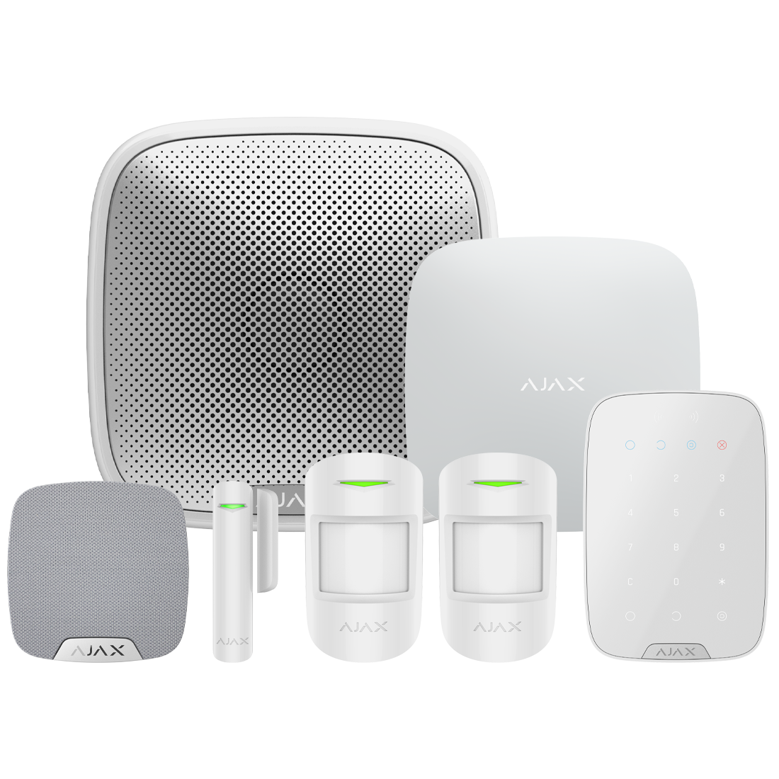 ajax 90771 superior wireless alarm kit 5 s white"nr" ajax 90771 superior wireless alarm kit 5 s white"nr"