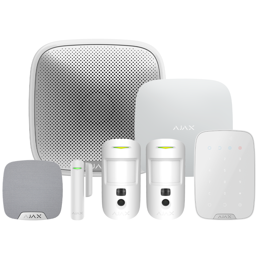 ajax 90779 superior wireless alarm kit 9 s white "nr" ajax 90779 superior wireless alarm kit 9 s white "nr"