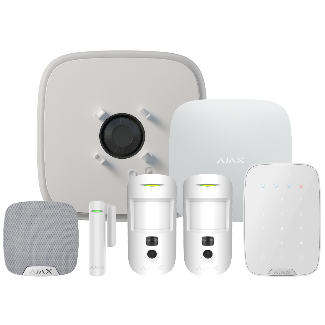 ajax 109848 superior wireless alarm kit 23 s white "nr" ajax 109848 superior wireless alarm kit 23 s white "nr"