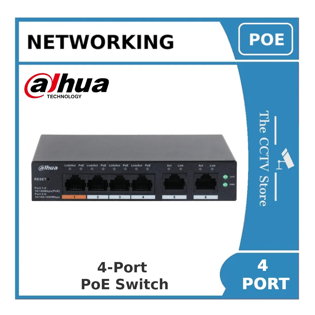 dahua dh cs4006 4et 60 – 4 port cloud managed poe switch 60w dahua dh cs4006 4et 60 – 4 port cloud managed poe switch 60w