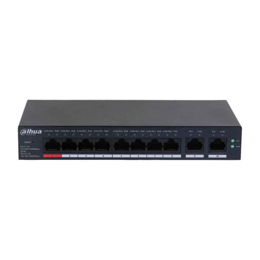 dahua dh cs4010 8gt 110 10 port cloud managed desktop gigabit switch with 8 port poe dahua dh cs4010 8gt 110 10 port cloud managed desktop gigabit switch with 8 port poe