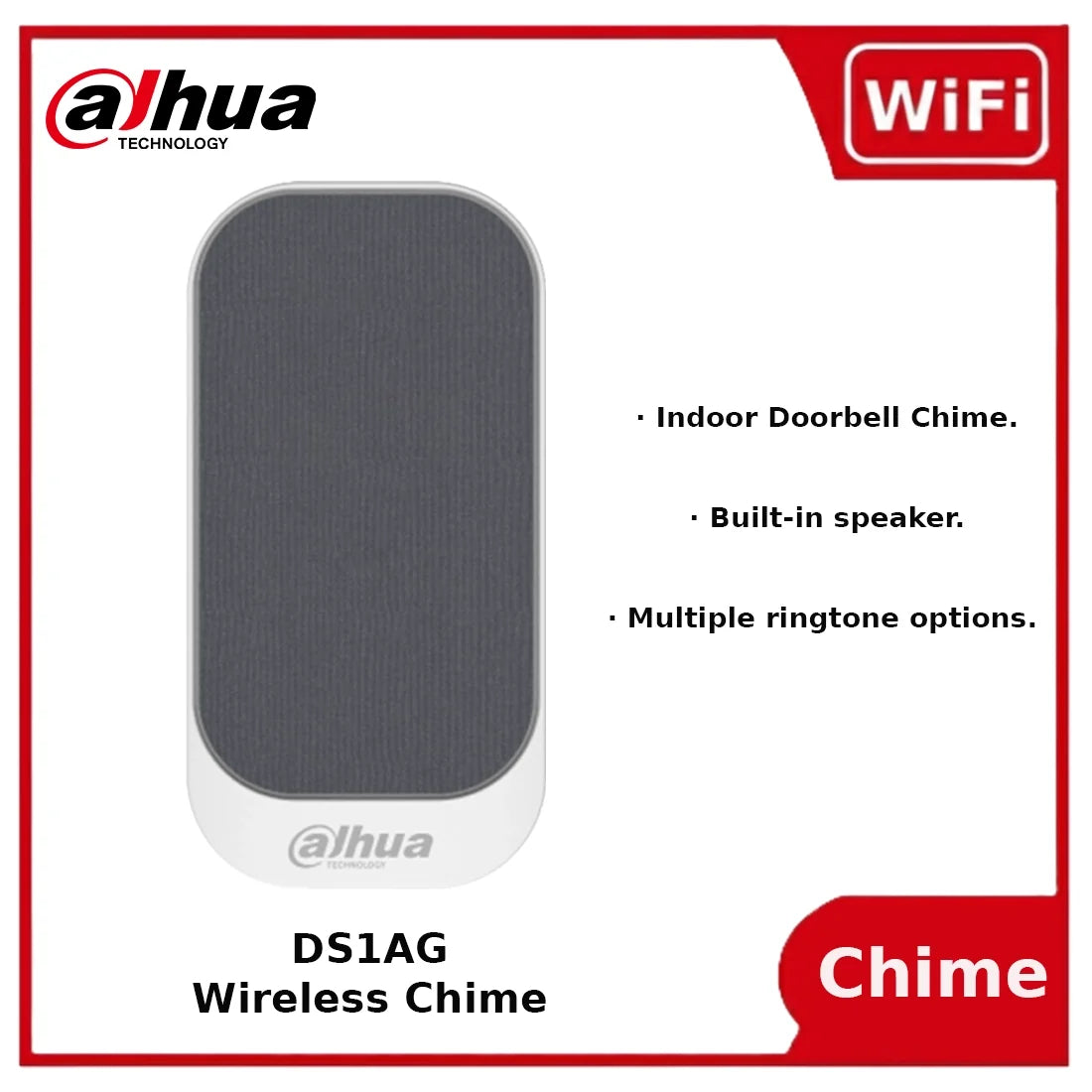 dahua dh ds1ag indoor wireless doorbell chime smart wifi 2.4 ghz, custom ringtones dahua dh ds1ag indoor wireless doorbell chime smart wifi 2.4 ghz, custom ringtones