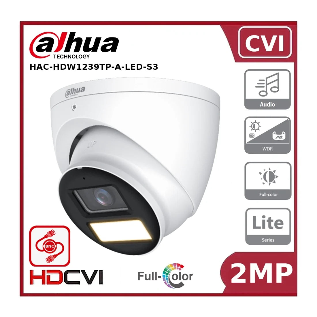 dahua dh hac hdw1239tp a led s3 2mp full color hdcvi fixed focal eyeball camera dahua dh hac hdw1239tp a led s3 2mp full color hdcvi fixed focal eyeball camera