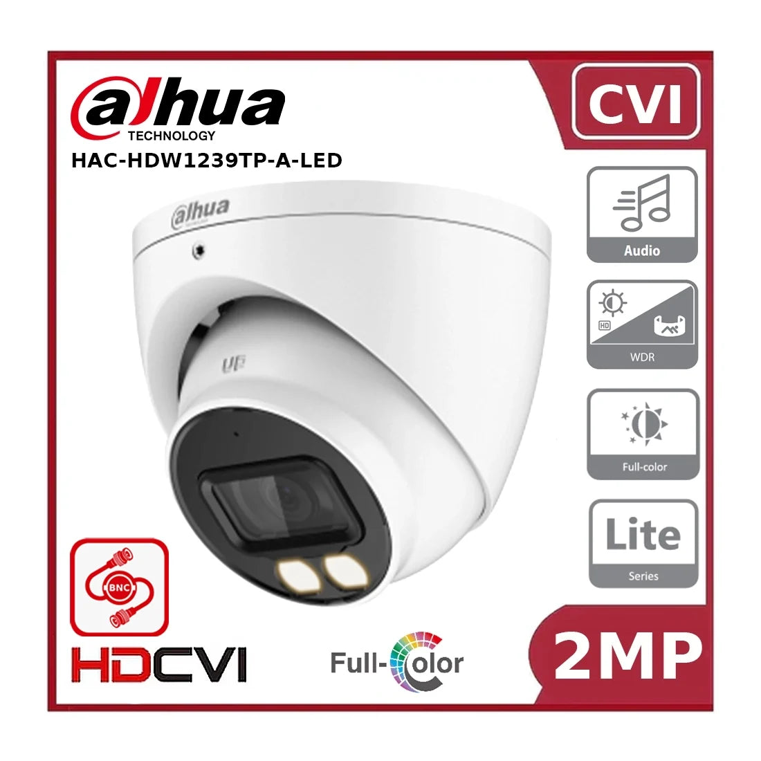dahua hac hdw1239tp a led 2mp full color hdcvi fixed eyeball camera with audio "eol" dahua hac hdw1239tp a led 2mp full color hdcvi fixed eyeball camera with audio "eol"