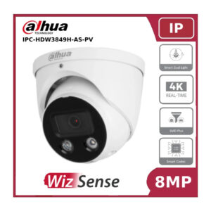 dahua-8mp-ipc-hdw3849hp-as-pv-0280b-pro-wizsense-eyeball-smart-dual-light-active-deterrence-fixed-focal-tioc-pro-network-camera