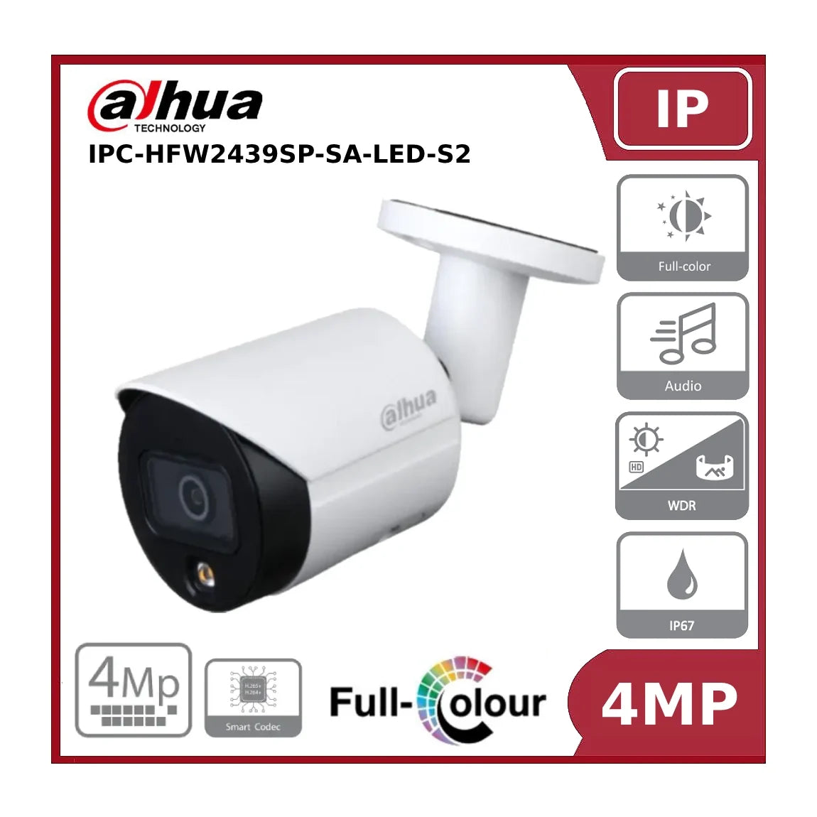 dahua dh ipc hfw2439sp sa led s2 4mp lite full colour fixed focal bullet network camera"nr" "eol" dahua dh ipc hfw2439sp sa led s2 4mp lite full colour fixed focal bullet network camera"nr" "eol"