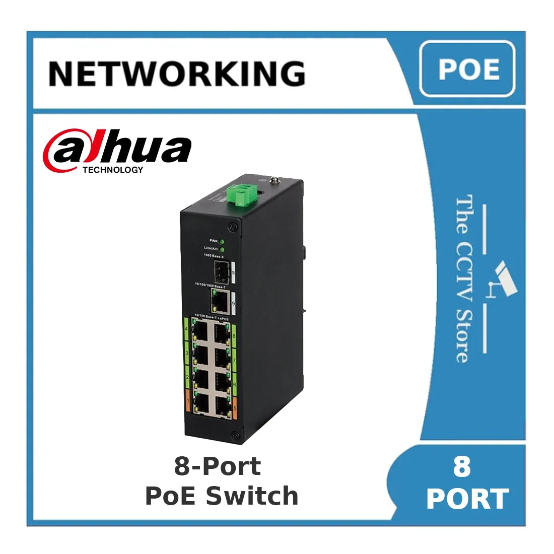 dahua dh lr2110 8et 120 v2 8 port 2 layer epoe switch, 8 x 10 100 base t, 60w dahua dh lr2110 8et 120 v2 8 port 2 layer epoe switch, 8 x 10 100 base t, 60w