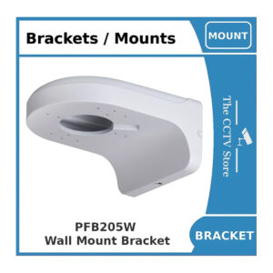 dahua dh pfb205w wall mount bracket, indoor & outdoor use, load capacity 2kg, white