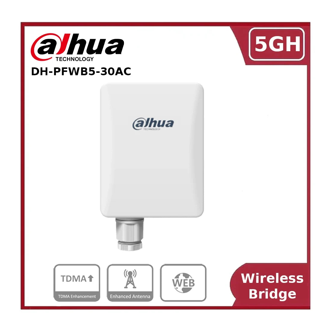 dahua dh pfwb5 30ac 5 ghz ac867, 15 dbi outdoor wireless cpe outdoor bridge cpe dahua dh pfwb5 30ac 5 ghz ac867, 15 dbi outdoor wireless cpe outdoor bridge cpe