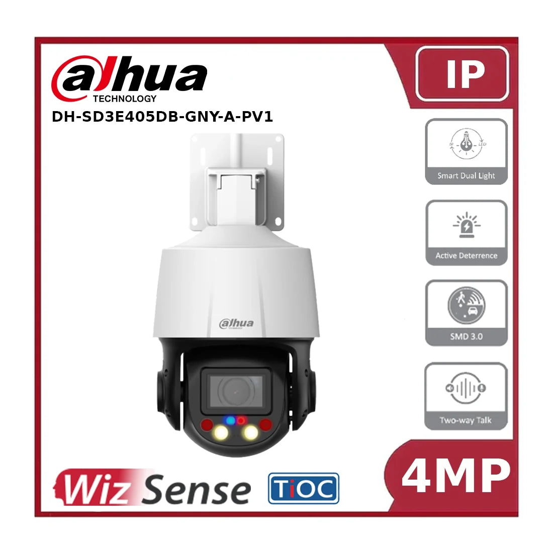 dahua dh sd3e405db gny a pv1 4mp 5x optical zoom tioc wizsense network ip ptz camera"nr" dahua dh sd3e405db gny a pv1 4mp 5x optical zoom tioc wizsense network ip ptz camera"nr"