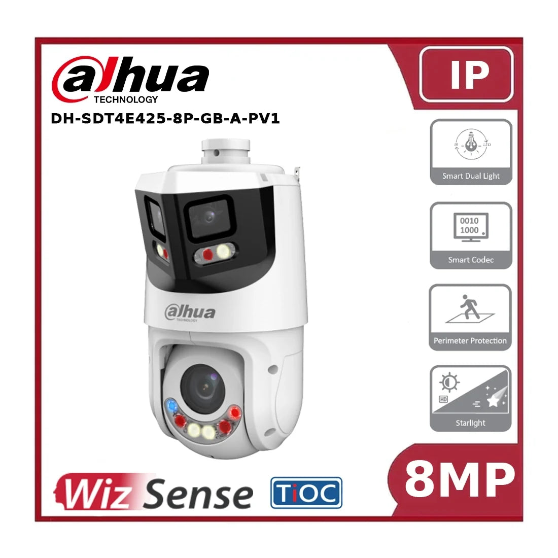 dahua dh sdt4e425 8p gb a pv1 8mp & 4mp 25x tioc network panoramic ptz camera "nr" dahua dh sdt4e425 8p gb a pv1 8mp & 4mp 25x tioc network panoramic ptz camera "nr"