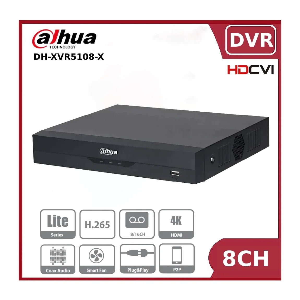 dahua dh xvr5108hs x 8ch penta brid 1080p compact hybrid dvr "eol" dahua dh xvr5108hs x 8ch penta brid 1080p compact hybrid dvr "eol"