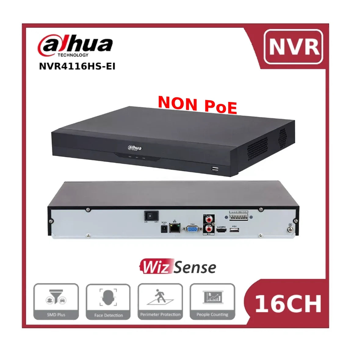 dahua dhi nvr4116hs ei 16 channel wizsense network video recorder **non poe** "nr" dahua dhi nvr4116hs ei 16 channel wizsense network video recorder **non poe** "nr"