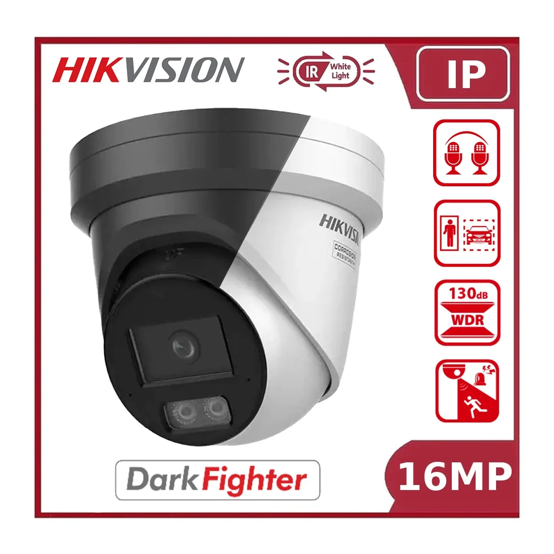 hikvision ds 2cd23166g3 is2uy/sl 16mp acusense darkfighter ip turret camera with strobe & audible warning hikvision ds 2cd23166g3 is2uy/sl 16mp acusense darkfighter ip turret camera with strobe & audible warning