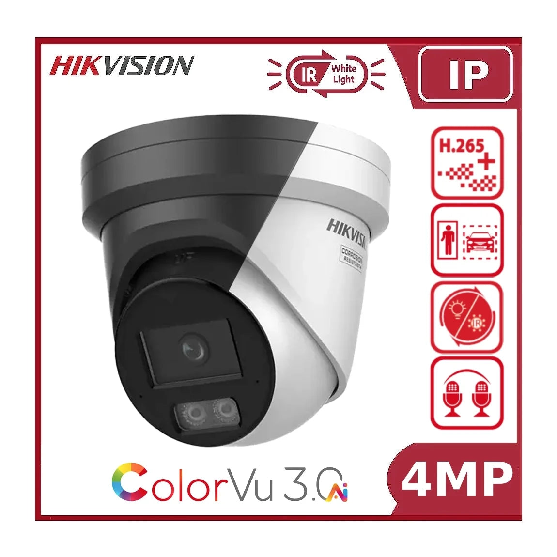 hikvision ds 2cd2347g3 li2uy 4mp colorvu 3.0 acusense smart hybrid light turret ip camera hikvision ds 2cd2347g3 li2uy 4mp colorvu 3.0 acusense smart hybrid light turret ip camera