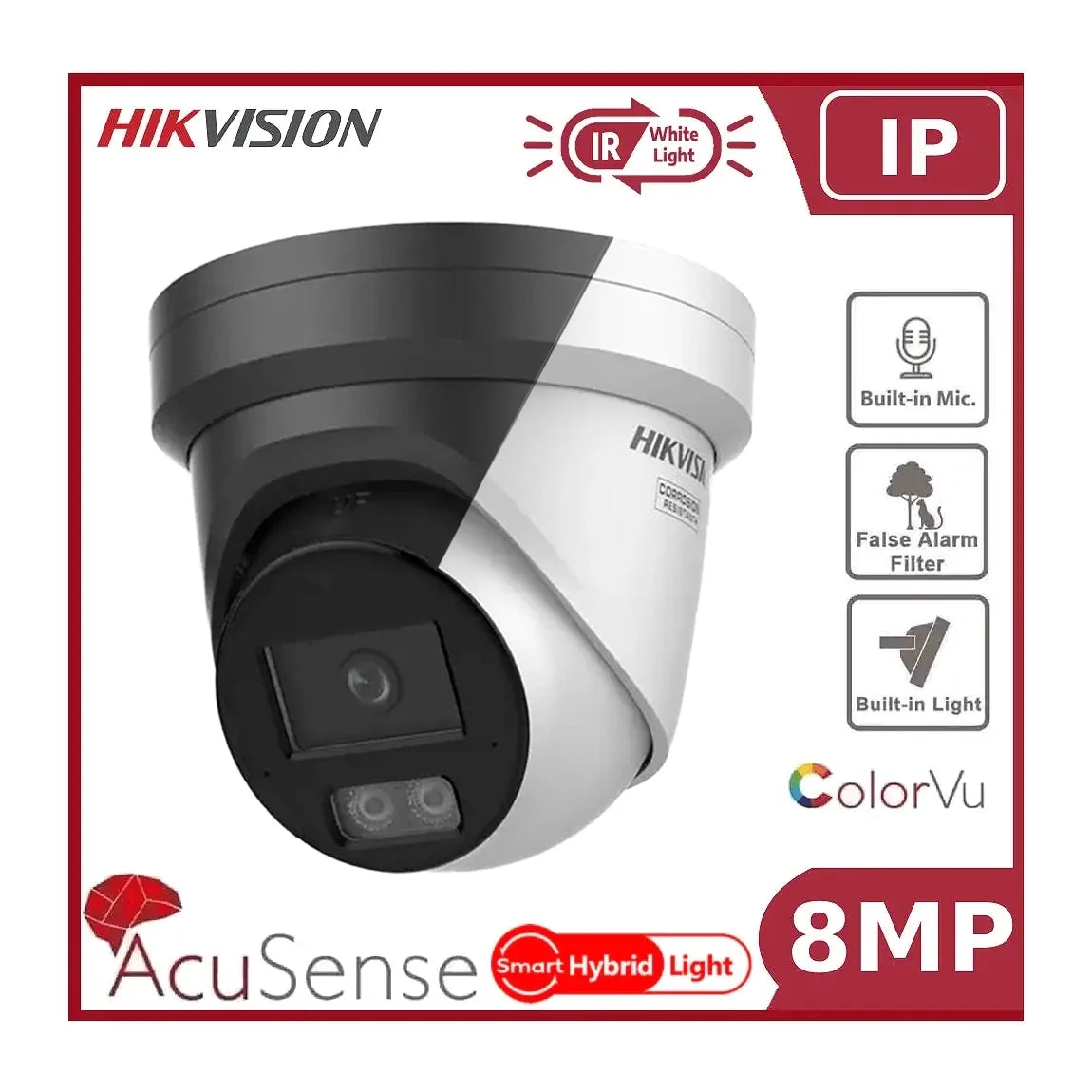 8mp hikvision ds 2cd2387g2h liu 4k smart hybrid colorvu and ir acusense turret camera 8mp hikvision ds 2cd2387g2h liu 4k smart hybrid colorvu and ir acusense turret camera