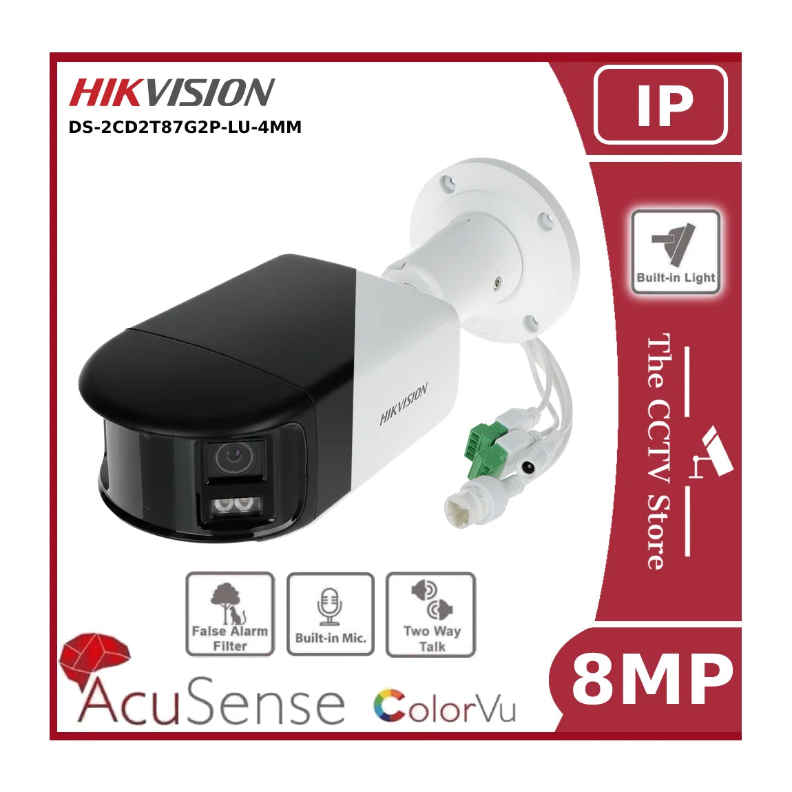 8mp hikvision ds 2cd2t87g2p lsu/sl(4mm)(c) 4k panoramic colorvu bullet network camera 8mp hikvision ds 2cd2t87g2p lsu/sl(4mm)(c) 4k panoramic colorvu bullet network camera