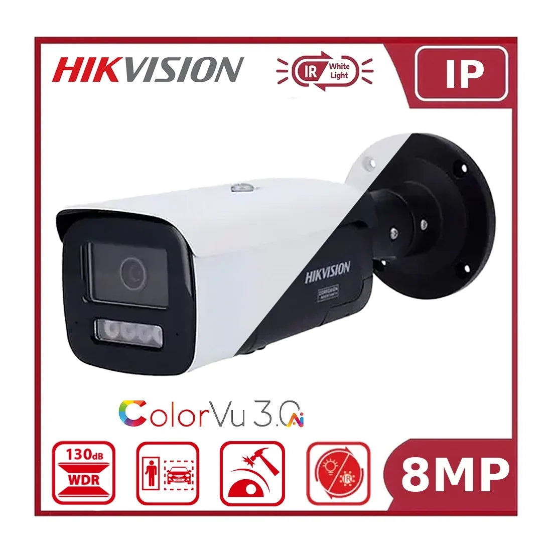 hikvision 8mp ds 2cd2t87g3 liy smart hybrid light ir + colorvu bullet ip camera hikvision 8mp ds 2cd2t87g3 liy smart hybrid light ir + colorvu bullet ip camera