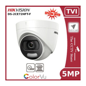 hikvision-5mp-ds-2ce72hft-f-3-6mm-tvi-colorvu-fixed-lens-turret-camera-strobe-light-offer