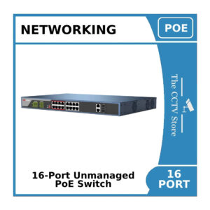 16 port hikvision 100mbps unmanaged poe switch ds 3e0318p e comes with rack mounts
