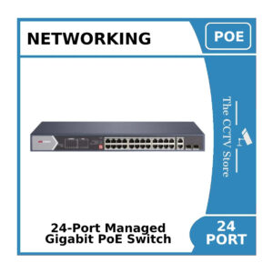 24 port hikvision ds 3e1526p si smart managed 24 port gigabit poe switch"eol"