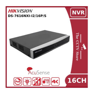 hikvision ds 7616nxi i2/16p/s 12mp acusense poe 16 channel nvr with 2hdd bays"eol"