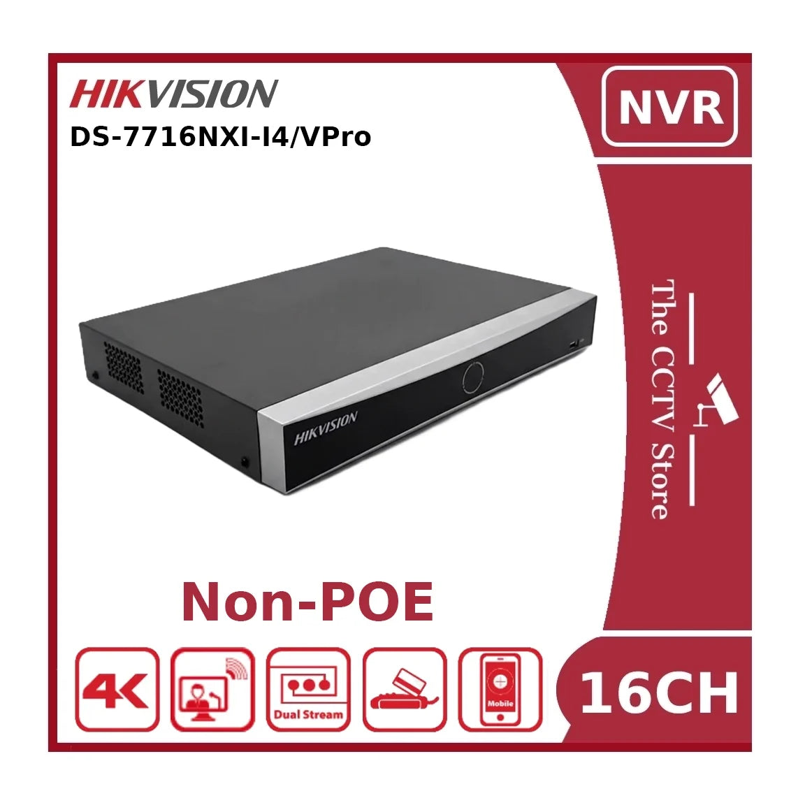 hikvision ds 7716nxi i4/vpro 16 channel 4k acusense ai nvr (no poe) – face recognition & anpr support hikvision ds 7716nxi i4/vpro 16 channel 4k acusense ai nvr (no poe) – face recognition & anpr support