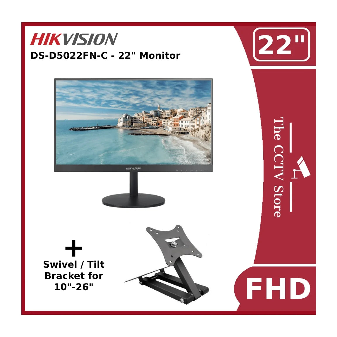 hikvision ds d5022f c fhd borderless 22" monitor hdmi & vga hikvision ds d5022f c fhd borderless 22" monitor hdmi & vga