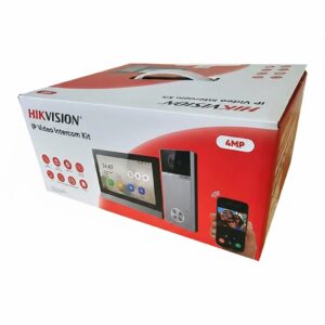 hikvision-ds-kis613-s-ip-video-intercom-kit-with-4mp-door-station-indoor-station-poe-switch-and-32gb-tf-card