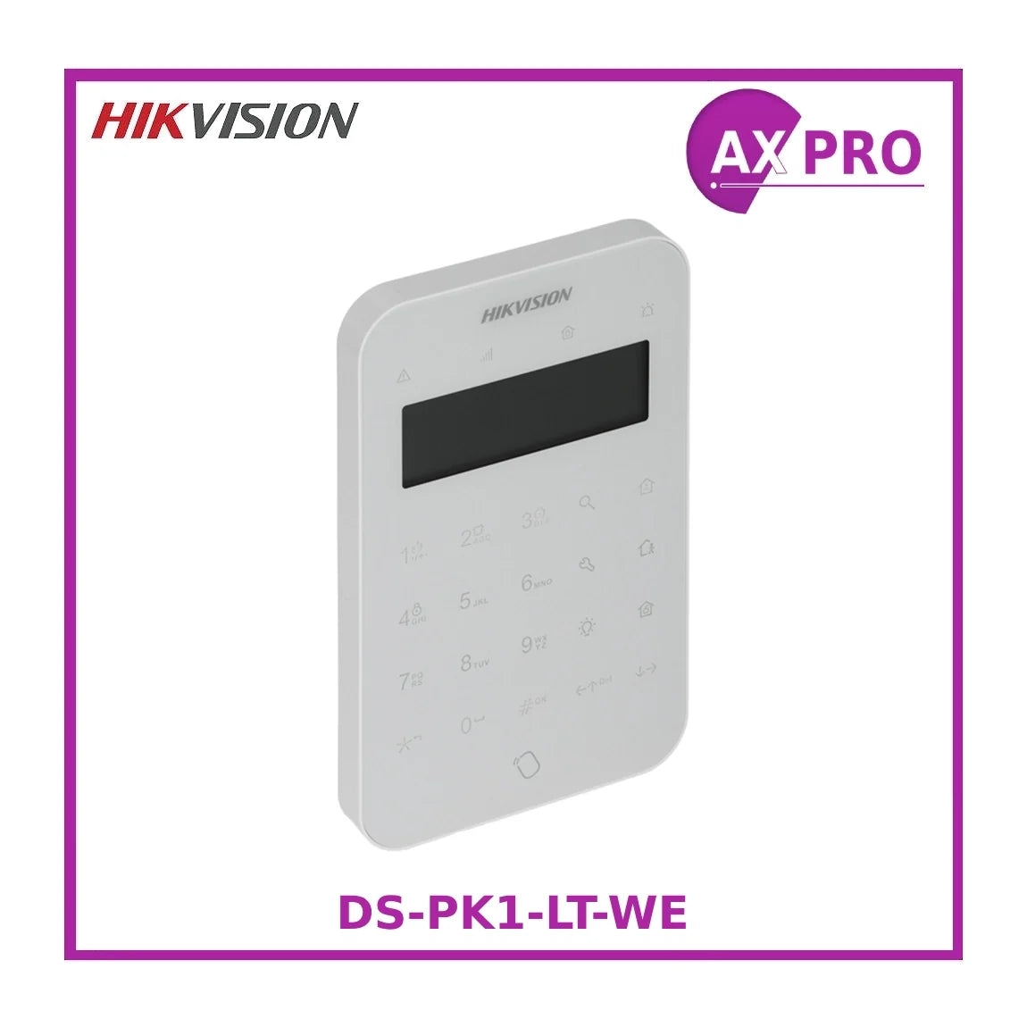 hikvision ax pro wireless lcd keypad (ds pk1 lt we) hikvision ax pro wireless lcd keypad (ds pk1 lt we)