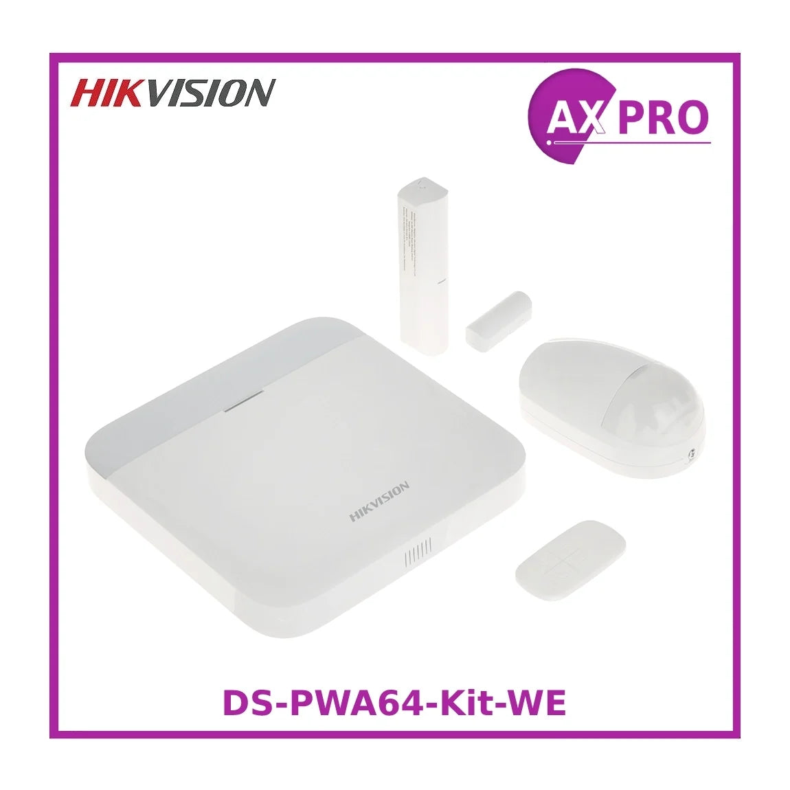 hikvision ax pro ds pwa64 kit we basic wireless intruder alarm kit, up to 64 wireless zones/outputs hikvision ax pro ds pwa64 kit we basic wireless intruder alarm kit, up to 64 wireless zones/outputs