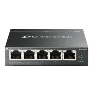 tp link es205gp omada 5 port easy managed switch with 4 port poe+