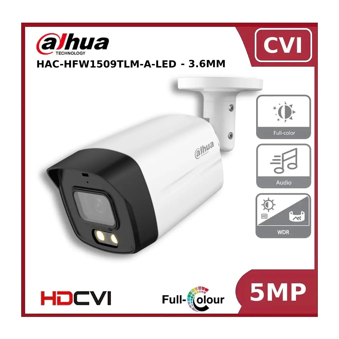 5mp dahua dh hac hfw1509tlm a led 5mp full colour hdcvi bullet camera 3.6mm 5mp dahua dh hac hfw1509tlm a led 5mp full colour hdcvi bullet camera 3.6mm