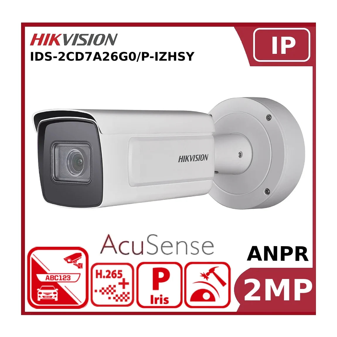 hikvision 2mp ids 2cd7a26g0/p izhsy anpr deepinview bullet camera with 50m ir wiegand"nr" hikvision 2mp ids 2cd7a26g0/p izhsy anpr deepinview bullet camera with 50m ir wiegand"nr"