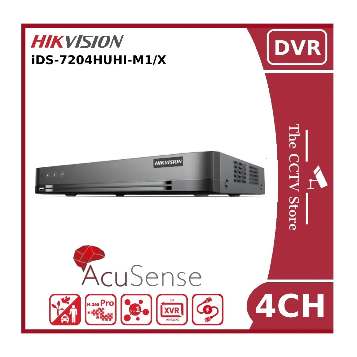 hikvision ids 7204huhi m1/x 8mp aoc acusense turbo 4ch 4k lite dvr hikvision ids 7204huhi m1/x 8mp aoc acusense turbo 4ch 4k lite dvr