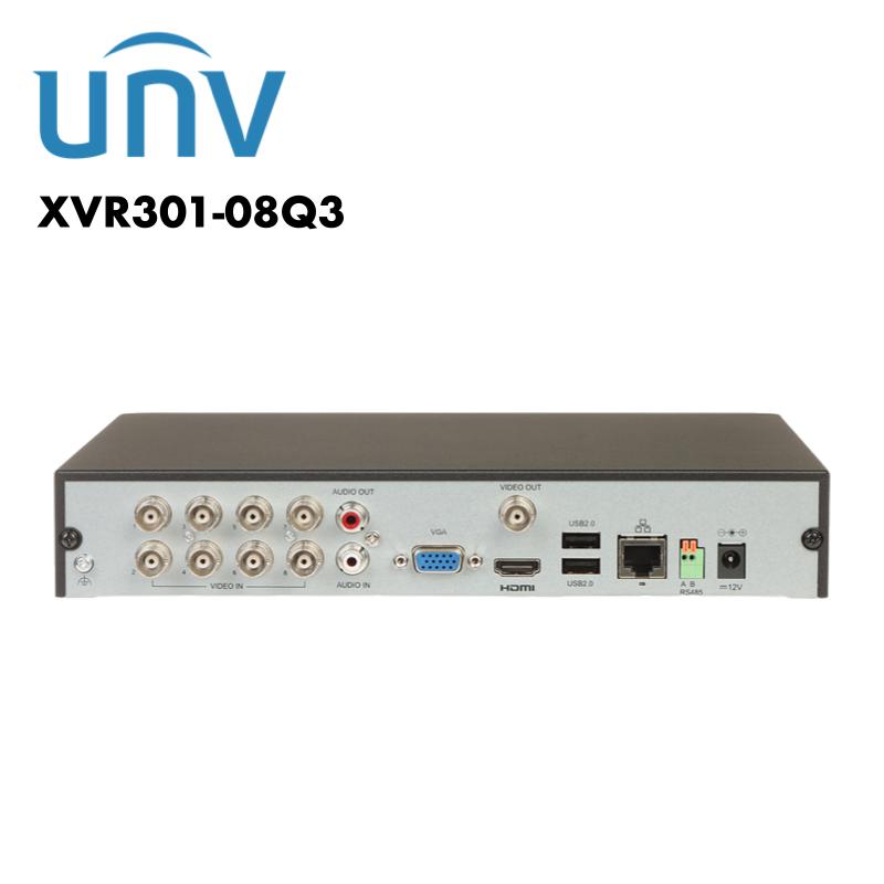 uniview 8 channel upto 8mp uv xvr301 08q3 uniview 8 channel upto 8mp uv xvr301 08q3