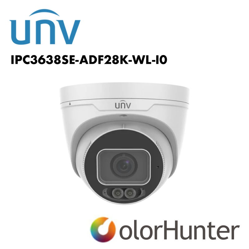 uniview ipc3638se adf28k wl i0 8mp prime iii turret cctv camera – 4k colorhunter, fixed eyeball uniview ipc3638se adf28k wl i0 8mp prime iii turret cctv camera – 4k colorhunter, fixed eyeball