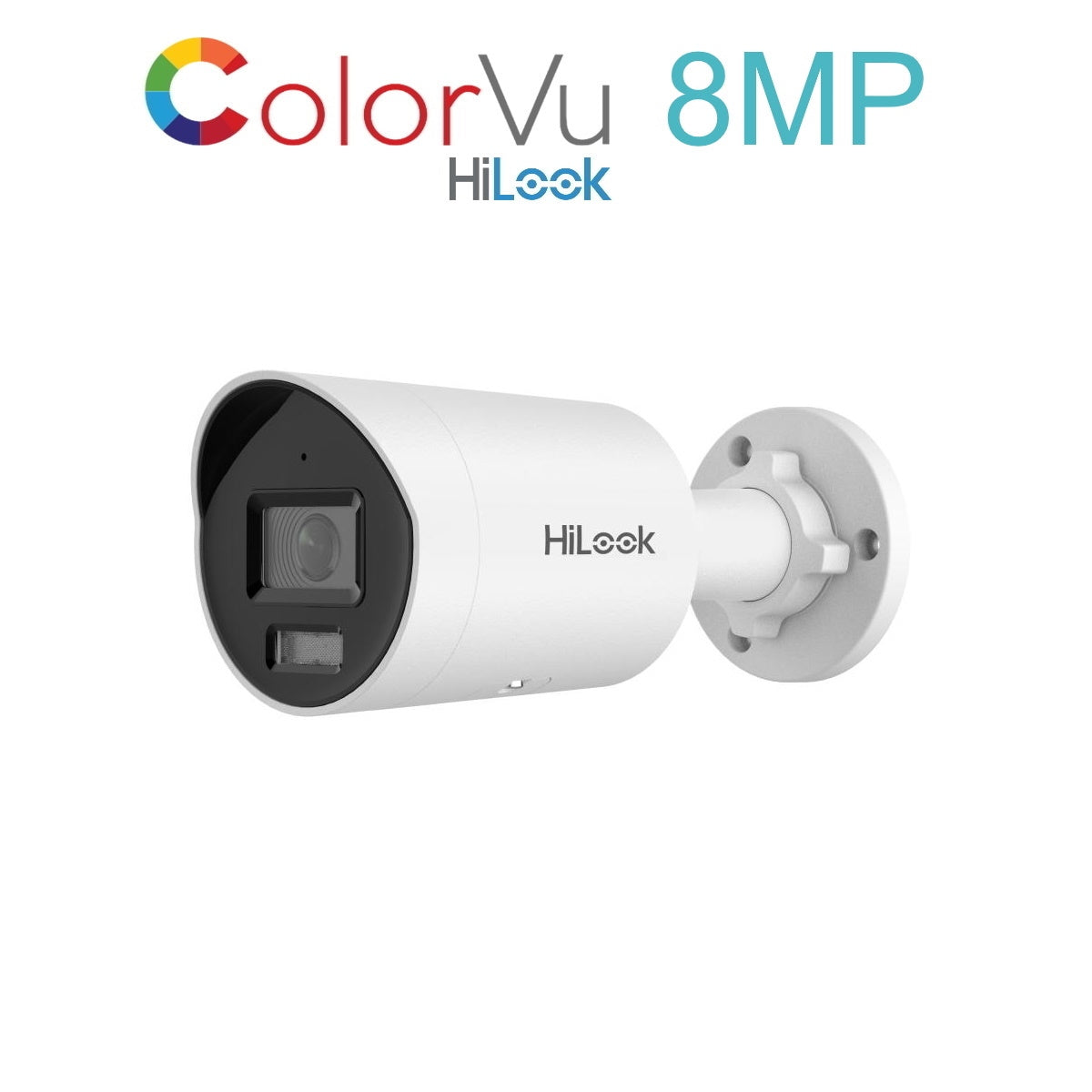 ipc b189h mu hilook 8mp 4k ultra hd colorvu ip poe network bullet camera, 40m led, built in microphone ipc b189h mu hilook 8mp 4k ultra hd colorvu ip poe network bullet camera, 40m led, built in microphone